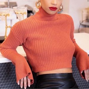American Apparel Fisherman Bell Sleeve Sweater SML